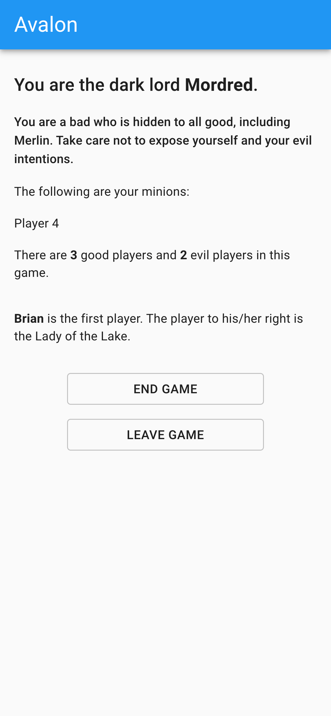 Player Information