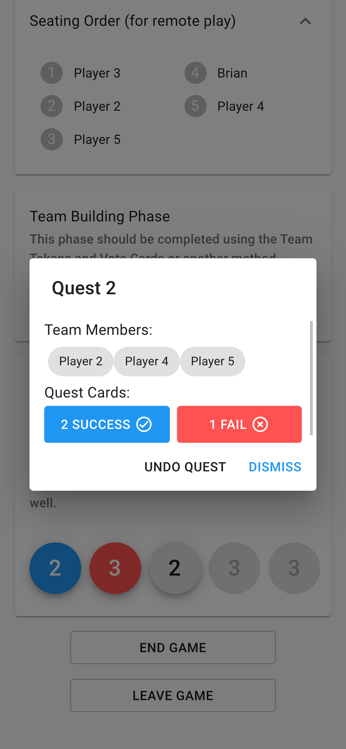 Quest Results